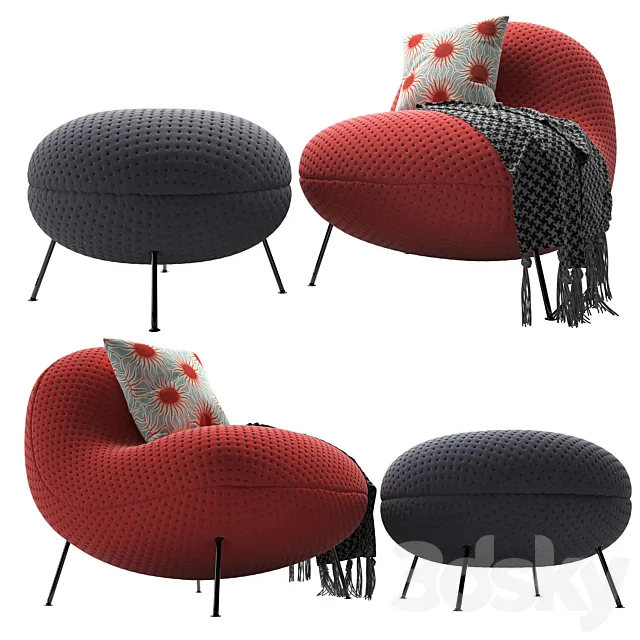 JotJot Armchair baba 3DModel