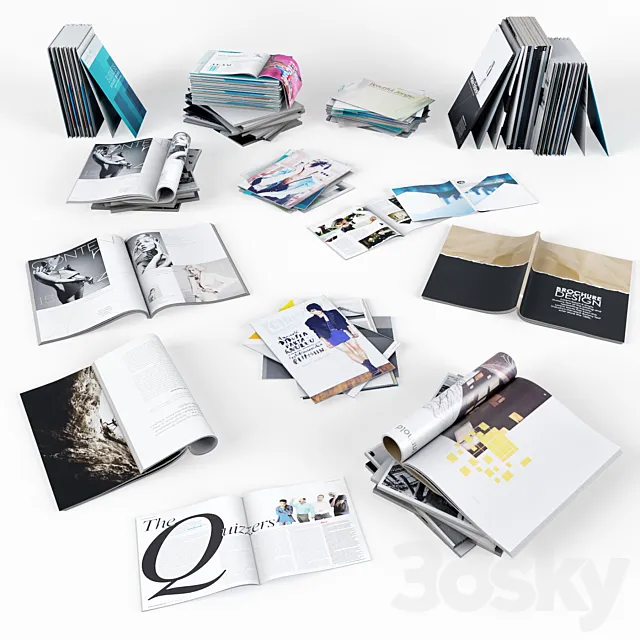 Journals SET 3DModel Journals SET 3DModel