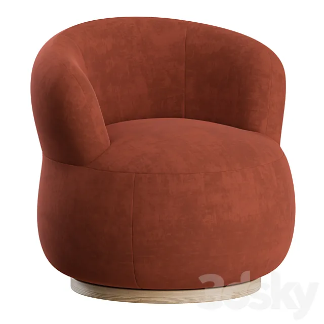 Joy armchair by jardan 3D Model Joy armchair by jardan 3D Model