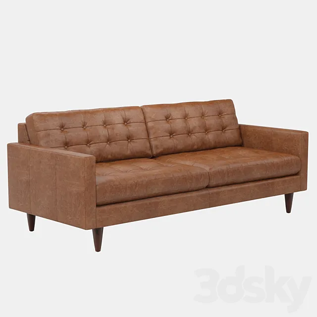 Joybird Eliot Leather Sofa 3D Model 3DSKY Decor Helper