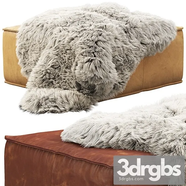 Joybird Lyle Leather Ottoman 3D Model Download