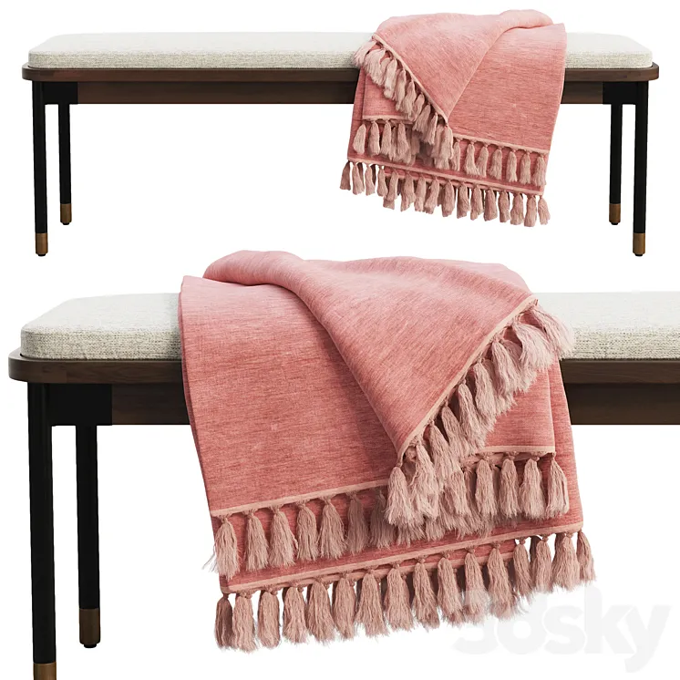 Joybird Sally Bench 3D Model Free Download