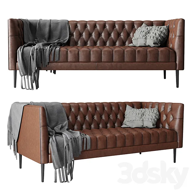 Joybird vaughn leather sofa 3DModel Joybird vaughn leather sofa 3DModel