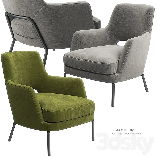 Joyce armchair by Flexform 3D Model