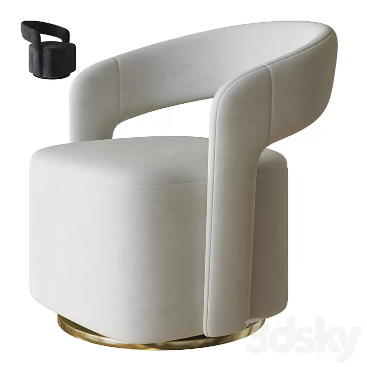 judi lounge chair by sofacompany 3D Model Free Download