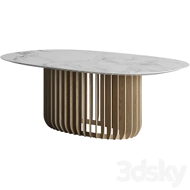 Juice Oval Table 220 cm By Miniforms 3D Model