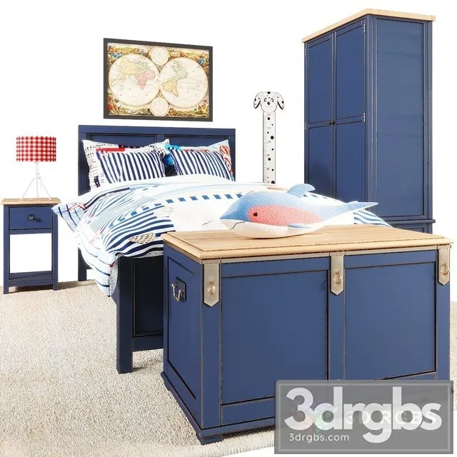 Jules Verne furniture 3D Model Download