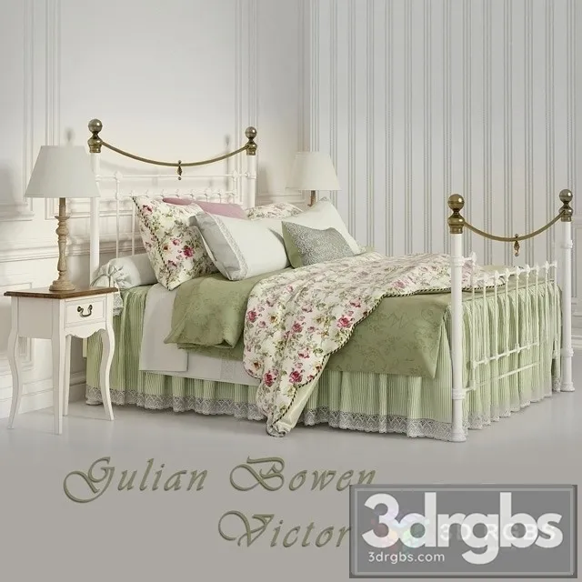 Julian Bowen Victoria Metal Headboard Bed 3D Model Download