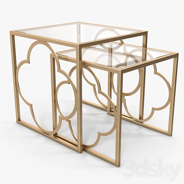 Julian Chichester Ava Nest of Tables 3D Model Julian Chichester Ava Nest of Tables 3D Model