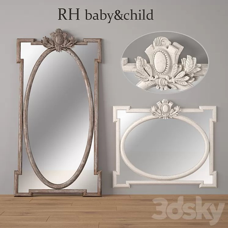 JULIETTE MIRRORS Restoration Hardware 3D Model