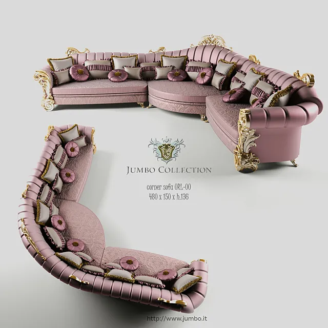 Jumbo Collection corner sofa ORL-00 3D Model Jumbo Collection corner sofa ORL-00 3D Model