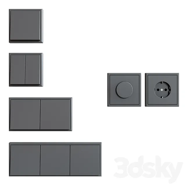 Jung LS 990 3D Model Jung LS 990 3D Model