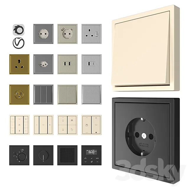 Jung LS 990 3DModel Jung LS 990 3DModel