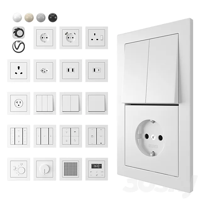 Jung LS-Design 3DModel Jung LS-Design 3DModel