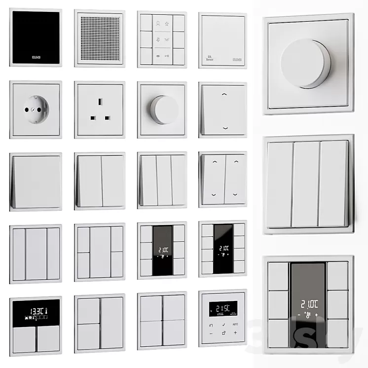 JUNG LS zero white 3D Model