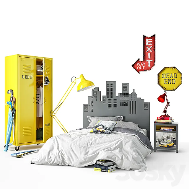 Junior bed 3D Model Junior bed 3D Model