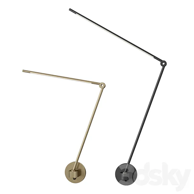 Juniper Thin task lamp with wall mount 3D Model Juniper Thin task lamp with wall mount 3D Model