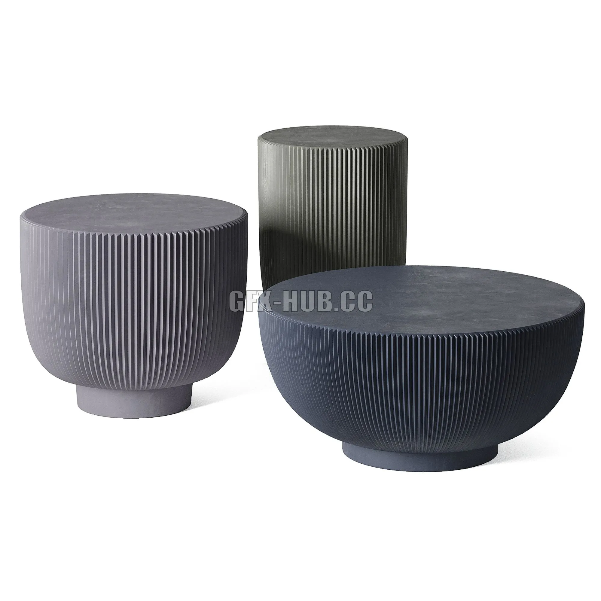 JUNO table set Baxter 3D Model