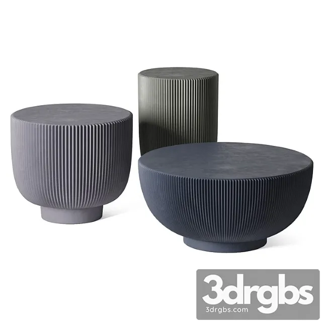 Juno Table Set Baxter 3D Model Download