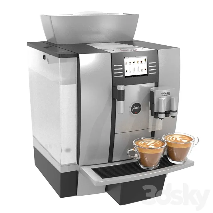 JURA USA Automatic Coffee Machine GIGA W3 Professional 3D Model Free Download