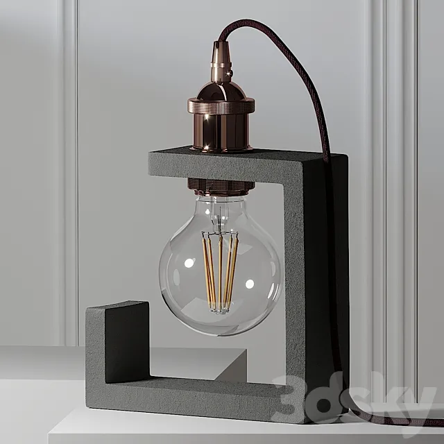 Jurassic Light Kubic Table lamp 3DModel