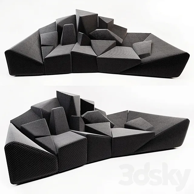 Just One Piece Stealth Sofa 3D Model Just One Piece Stealth Sofa 3D Model