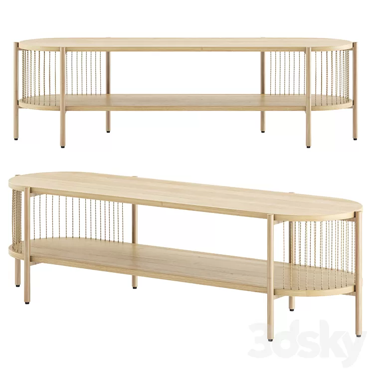 JYSK EGELEV TV bench 3D Model Free Download