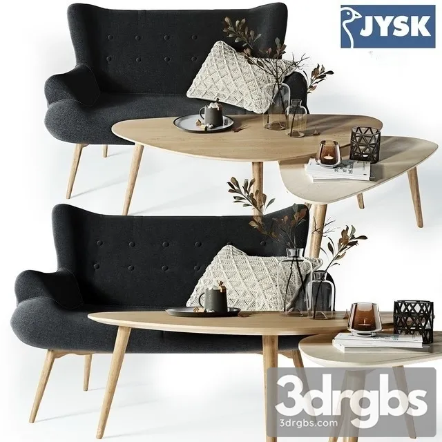 Jysk Ejerslev Scandinavian Sofa 3D Model Download Jysk Ejerslev Scandinavian Sofa 3D Model Download