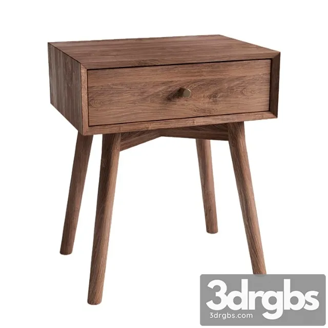 Jysk hokksund bedside table 2 3D Model Download