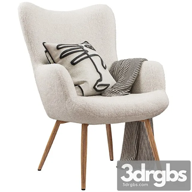Jysk Hundested Armchair 3D Model Download