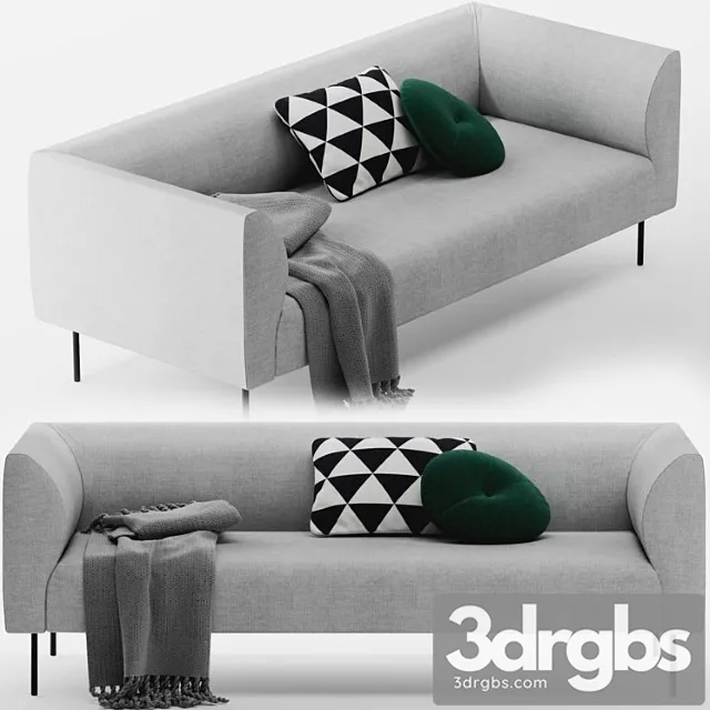 Jysk – kare sofa 2 3D Model Download Jysk – kare sofa 2 3D Model Download