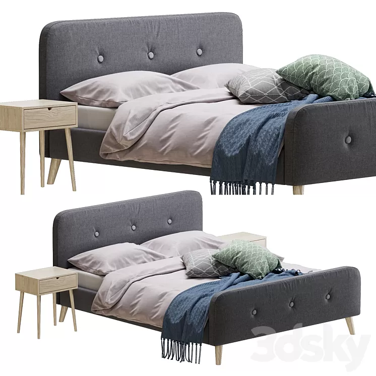 Jysk Kongberg bed 3D Model