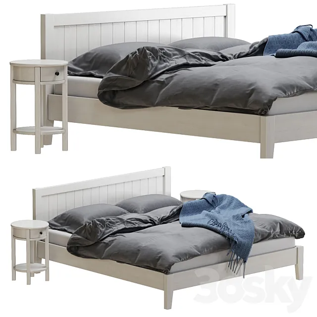 Jysk NORDBY bed 3D Model Jysk NORDBY bed 3D Model