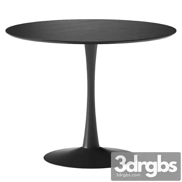 Jysk Ringsted Round Wooden Dining Table 3D Model Download