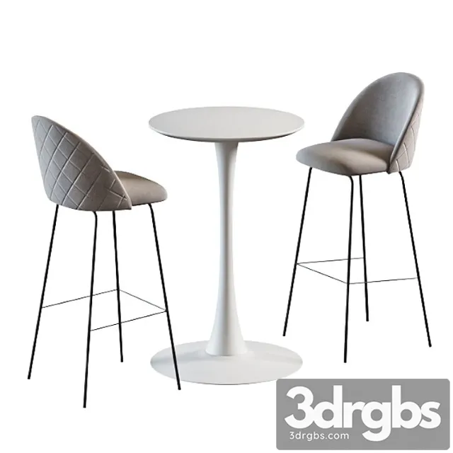 Jysk Ringsted Table Grindsted Chair 3D Model Download