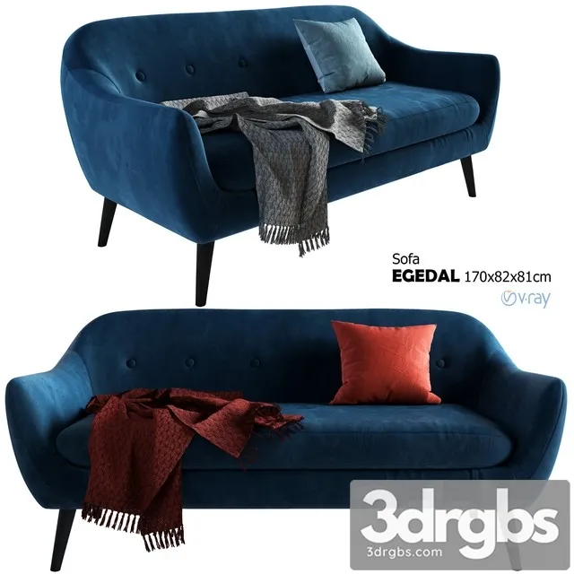 Jysk Sofa Egedal 3D Model Download Jysk Sofa Egedal 3D Model Download