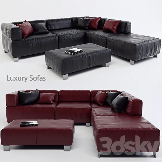 K + W Luxury Lounge Sofa – Loft 7490 Corner 3DModel K + W Luxury Lounge Sofa – Loft 7490 Corner 3DModel