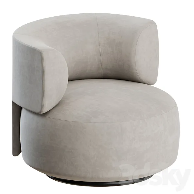 K-WAIT Armchair by Kartell 3D Model K-WAIT Armchair by Kartell 3D Model