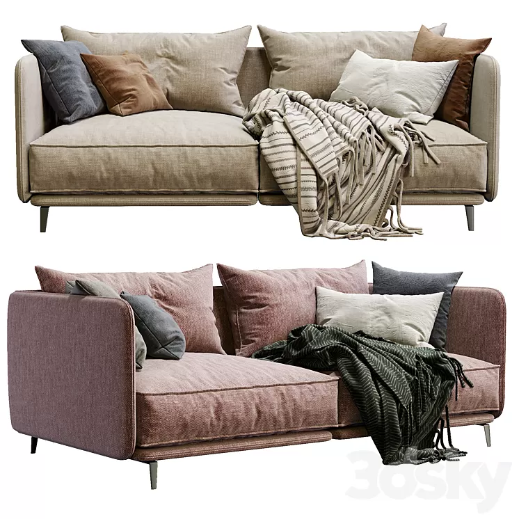 K2 By Arflex (2 color version) 3D Model K2 By Arflex (2 color version) 3D Model