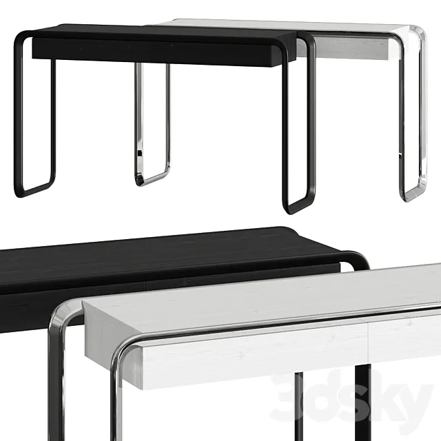 K2C Oblique Console Tables 3DModel