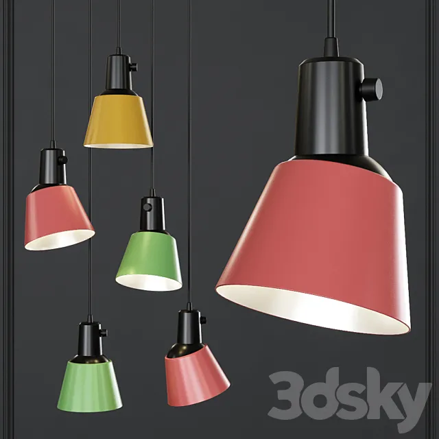 K831 Pendant lamp By Midgard Color 3DModel K831 Pendant lamp By Midgard Color 3DModel