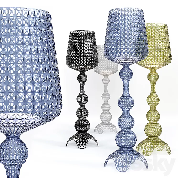 Kabuki floor lamp by Kartell 3D Model Kabuki floor lamp by Kartell 3D Model