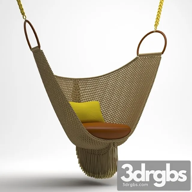 Kacheli Louisvuitton Swing Chair By Patricia Urquiola 3D Model Download