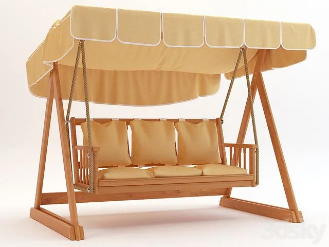 Kacheli_001 swing 3D Model Kacheli_001 swing 3D Model