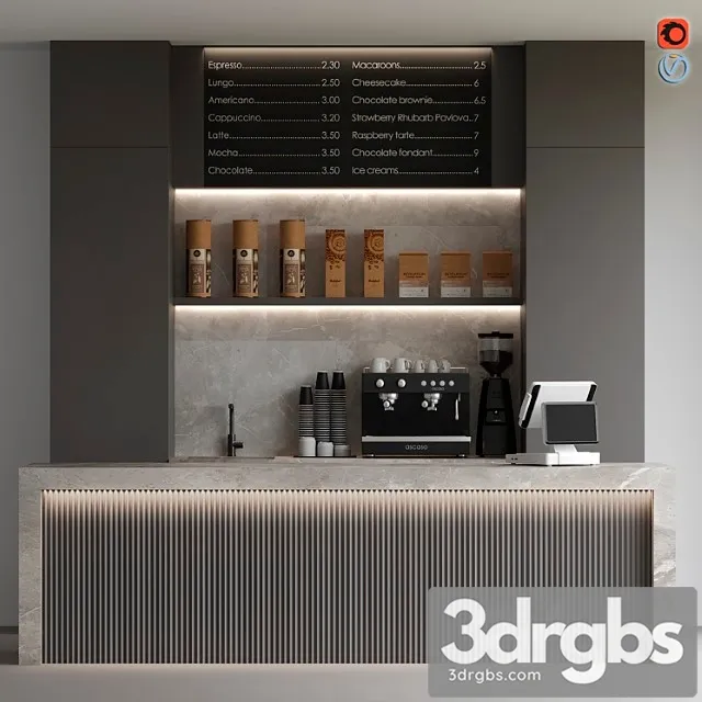 Kafe Kofeinia Coffeeshop 3 3D Model Download