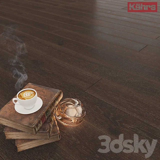 Kährs Oak Nouveau Black 3D Model Kährs Oak Nouveau Black 3D Model