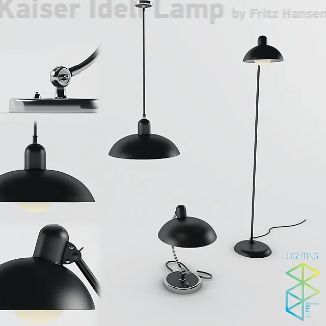 Kaiser Idell lamp collection 3DModel Kaiser Idell lamp collection 3DModel