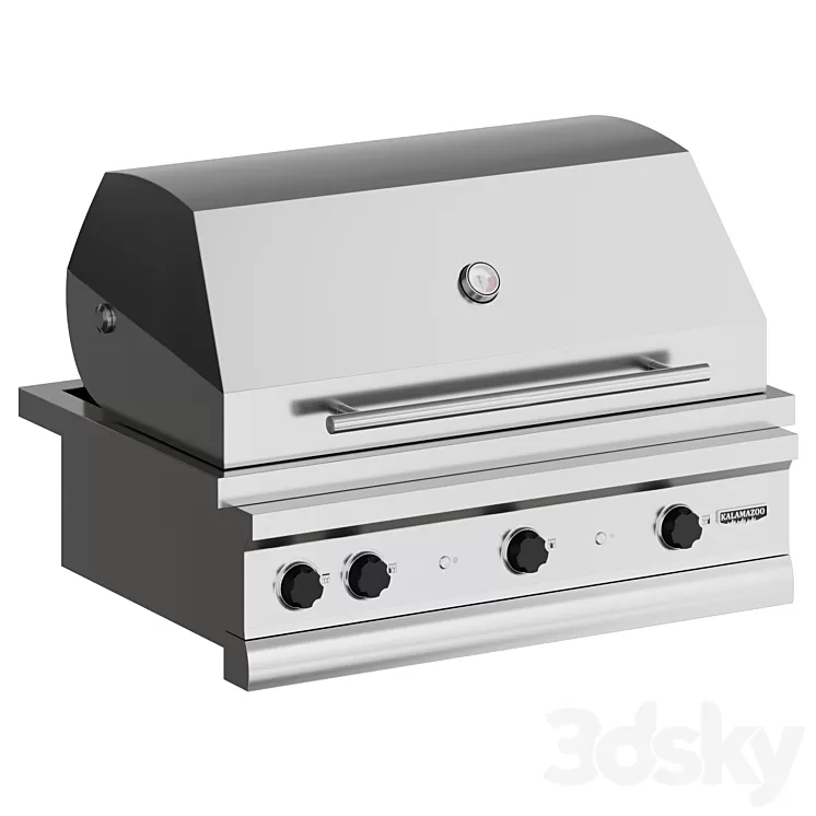 Kalamazoo GAS GRILL | barbecue 3D Model Kalamazoo GAS GRILL | barbecue 3D Model