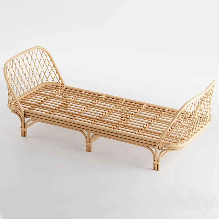 Kaliko Rattan Daybed 3D Model Free Download
