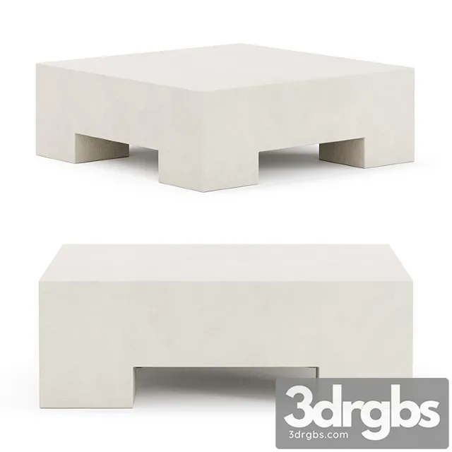 Kamari Coffee Table By West Elm 3D Model Download